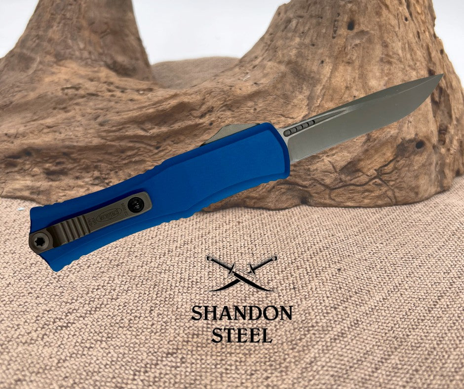 Microtech HERA II MINI RECURVE SATIN STANDARD BLUE 1705M-4BL