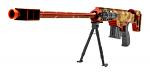 MK.679 Spring Powered Airsoft Sniper Rifle Replica with Bi-Pod Barrel Stand - Red Camo