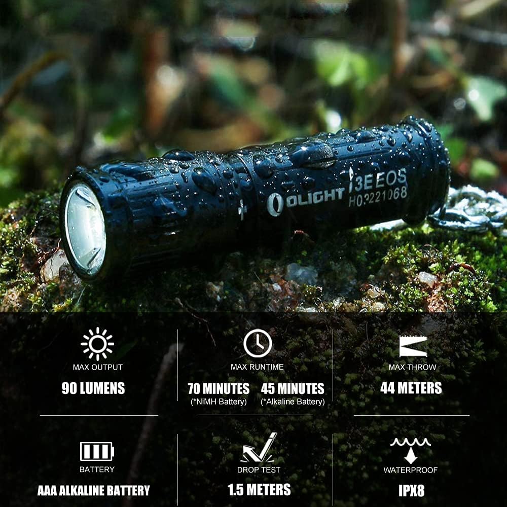 Oclip i3E EOS Keychain Flashlight Black