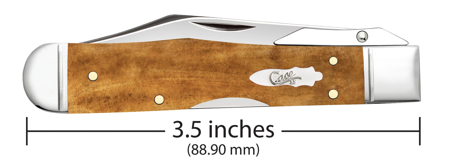 Case XX Smooth Antique Bone Cheetah® Cub with Fluted Bolsters (611 1/2L SS) 58214