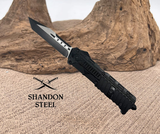 Armed Force Tactical 5.5" OTF Knife with Tanto Blade 264BKTP