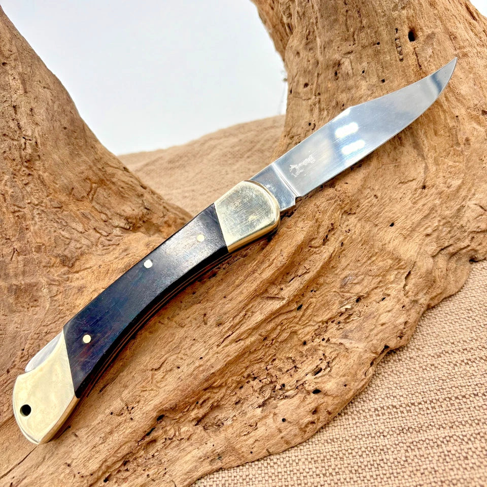 BOKER STEAM ENGINE 1995 LOCK BACK TRADITIONAL FOLDING POCKET KNIFE WOOD (227)