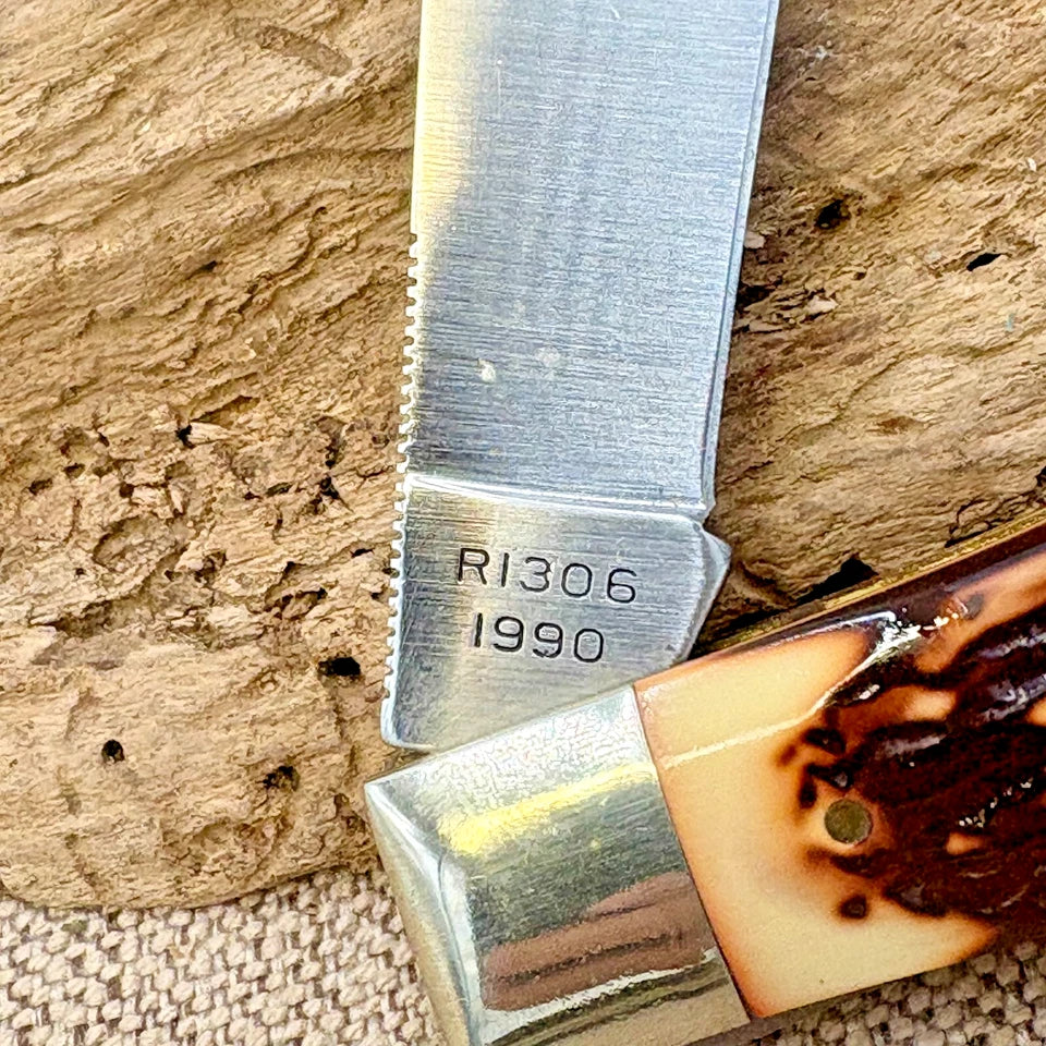 REMINGTON UMC USA DELRIN JUMBO BULLET TRAPPER KNIFE 1990 R1306 (80)