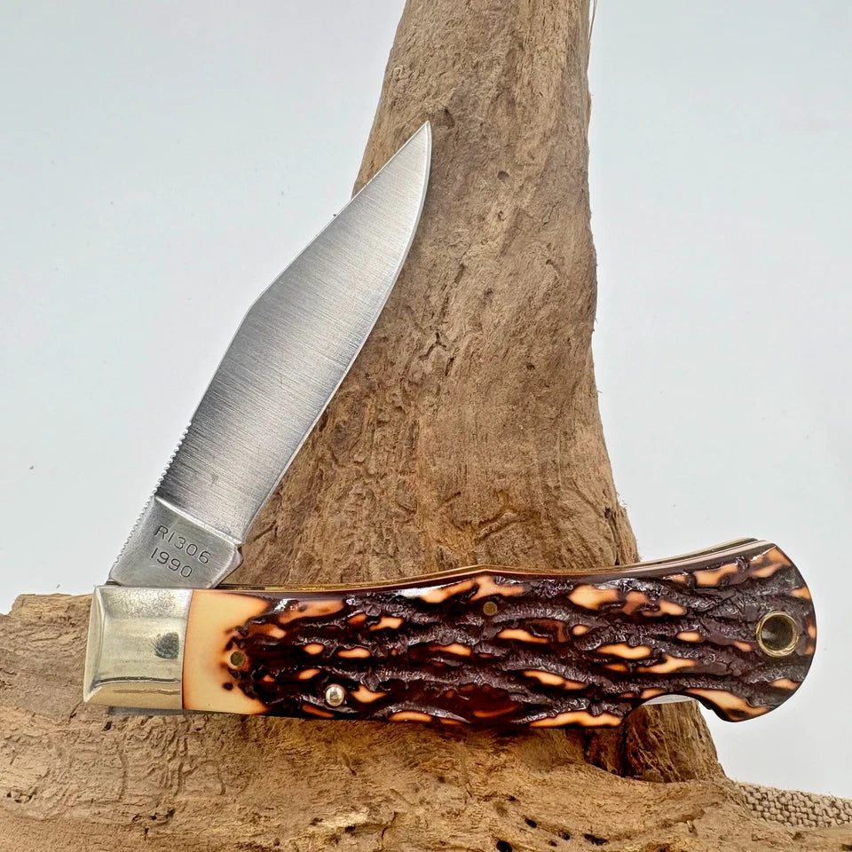 REMINGTON UMC USA DELRIN JUMBO BULLET TRAPPER KNIFE 1990 R1306 (80)