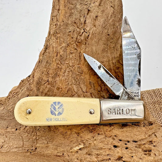 Barlow Schrade Ireland Vintage Pocket Knife New Holland Tractors 2 Blade (41)