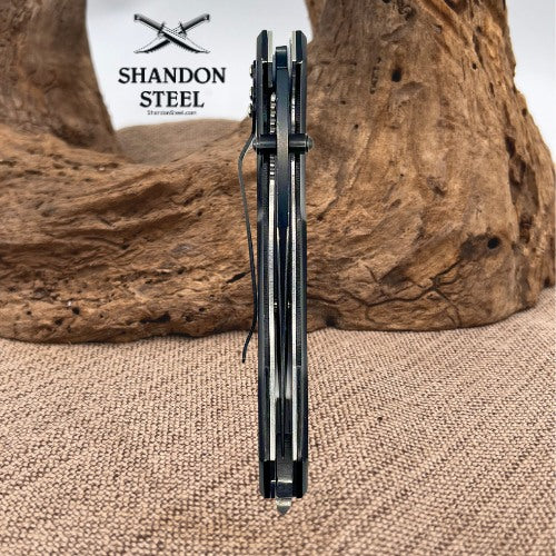 TANTO TACTICAL FOLDING POCKET KNIFE SEATBELT CUTTER WINDOW BREAKER SERRATED(201)