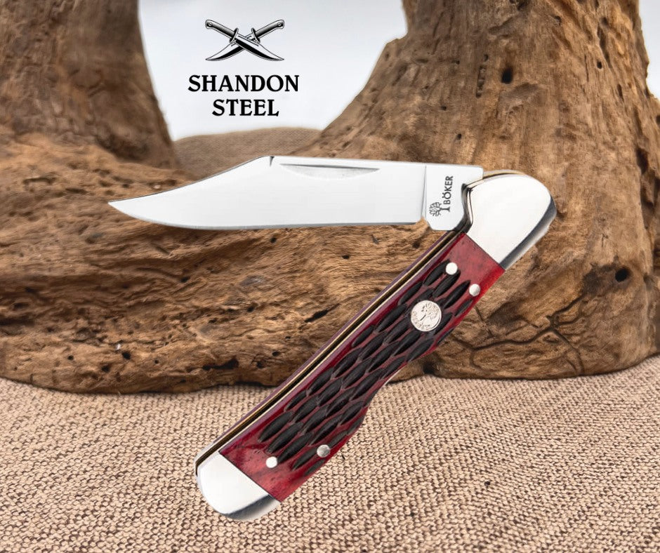 Boker Germany Treebrand Copperhead Backlock Red 110874
