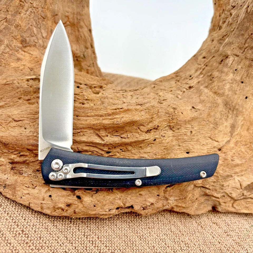 Boker Magnum Long Lead EDC Black G10 8Cr13MoV Folding Pocket Knife - (222)