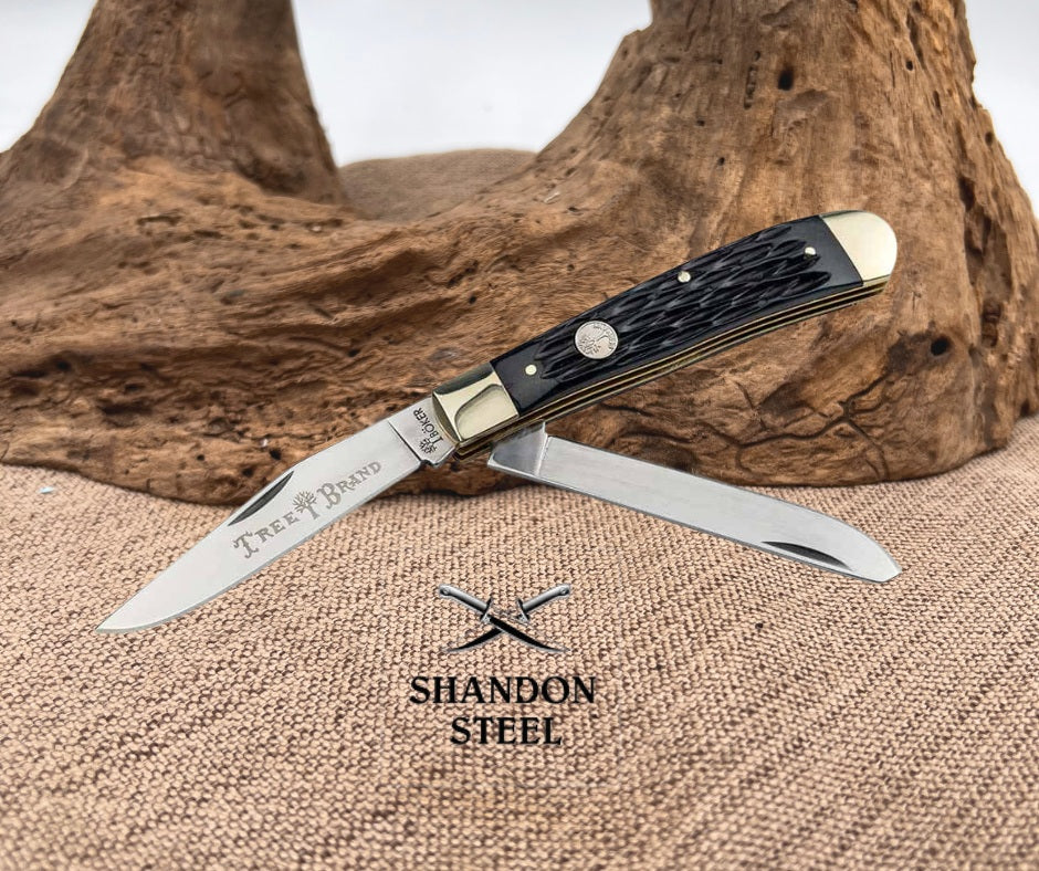 Böker Manufaktur Treebrand Trapper Jigged Black 110824