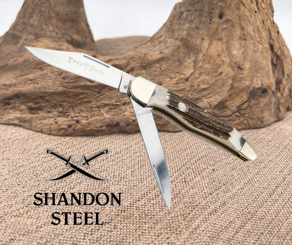 Boker Traditional Series 2.0 Folding Hunter Stag 110840ST