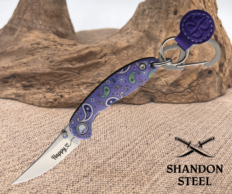 Brighten Blades: Happy Keychain Framelock