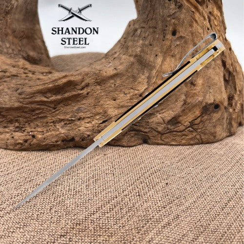 Buck 112 Slim Heritage Elite Knife Brass 0112BRS19