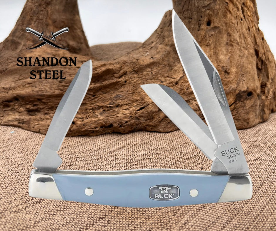 Buck Cadet Blue Nickel Silver 303BLS-B