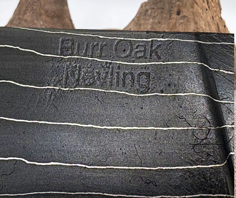 Burr Oak Handmade Random Pattern Damascus Drop Point Hunter Maple Handle Knife 03