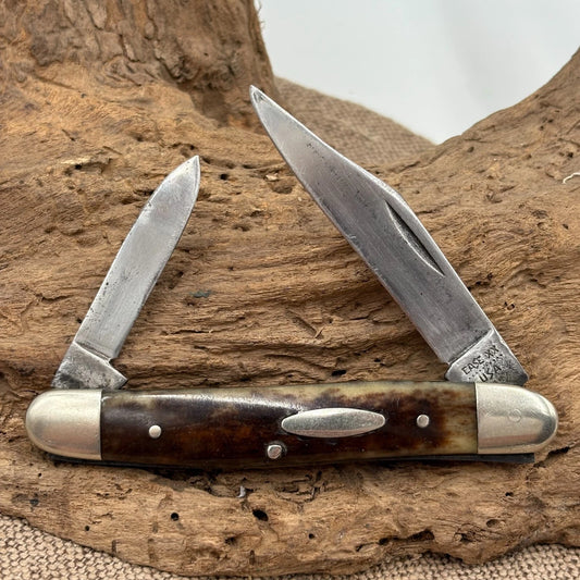 VINTAGE 10 DOT 1980 CASE XX 6247 PEN POCKETKNIFE 2 BLADE TRADITIONAL FOLDER (84)