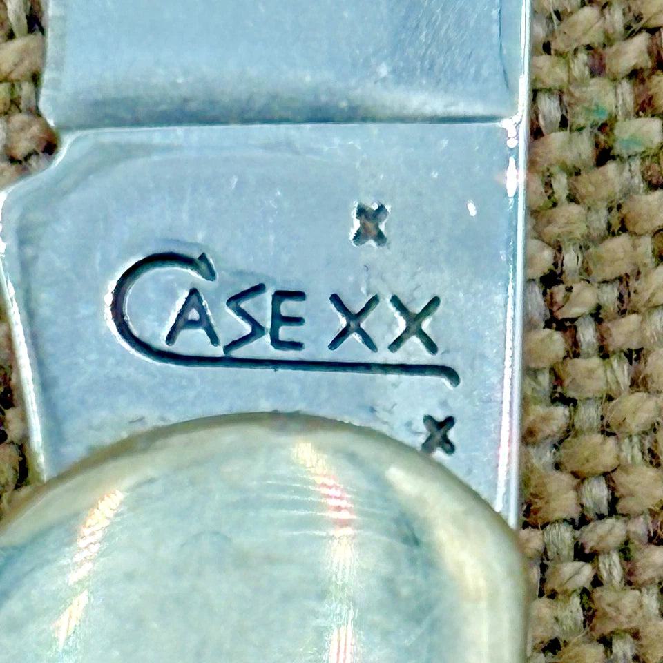 CASE XX HAPPY THANKSGIVING 2007 CHESTNUT BONE POCKET KNIFE COPPERHEAD 6249 (107)