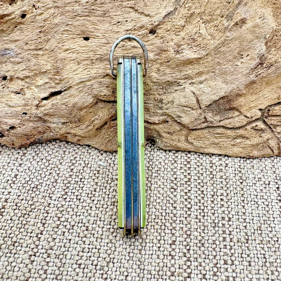 Camco USA Vintage Folding Pocket Knife Alpina, Mi Souvenir 2 blade carbon (75)
