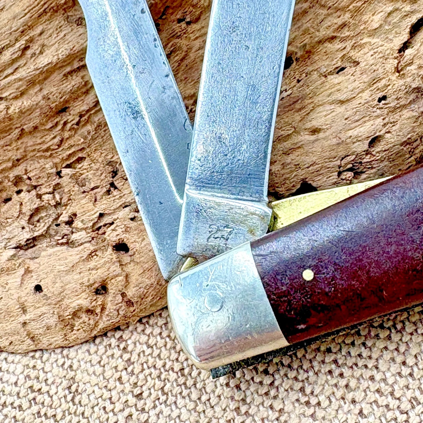Camillus #27 Electrician Knife Vintage USA Two Blade Carbon Steel (139)