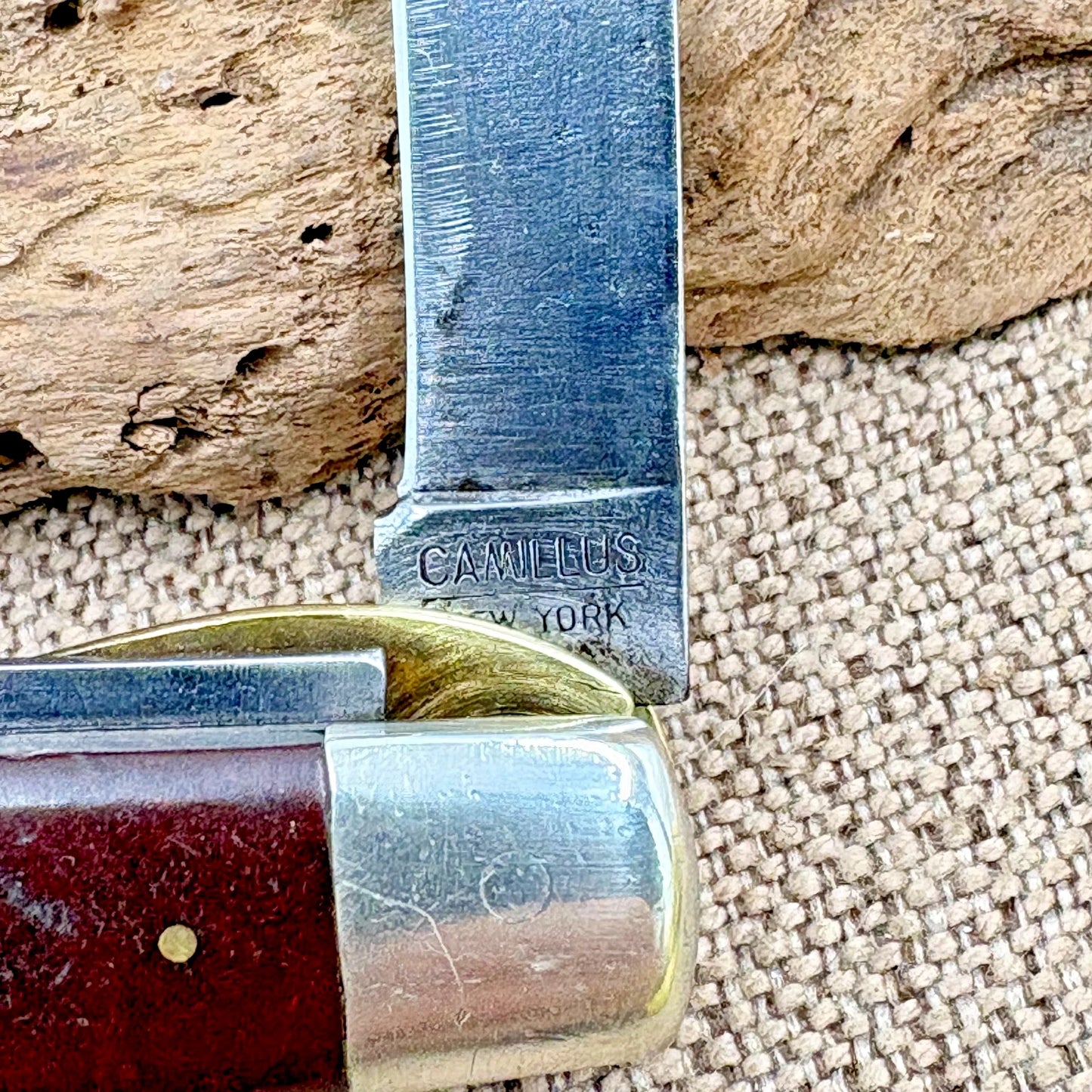 Camillus #27 Electrician Knife Vintage USA Two Blade Carbon Steel (139)