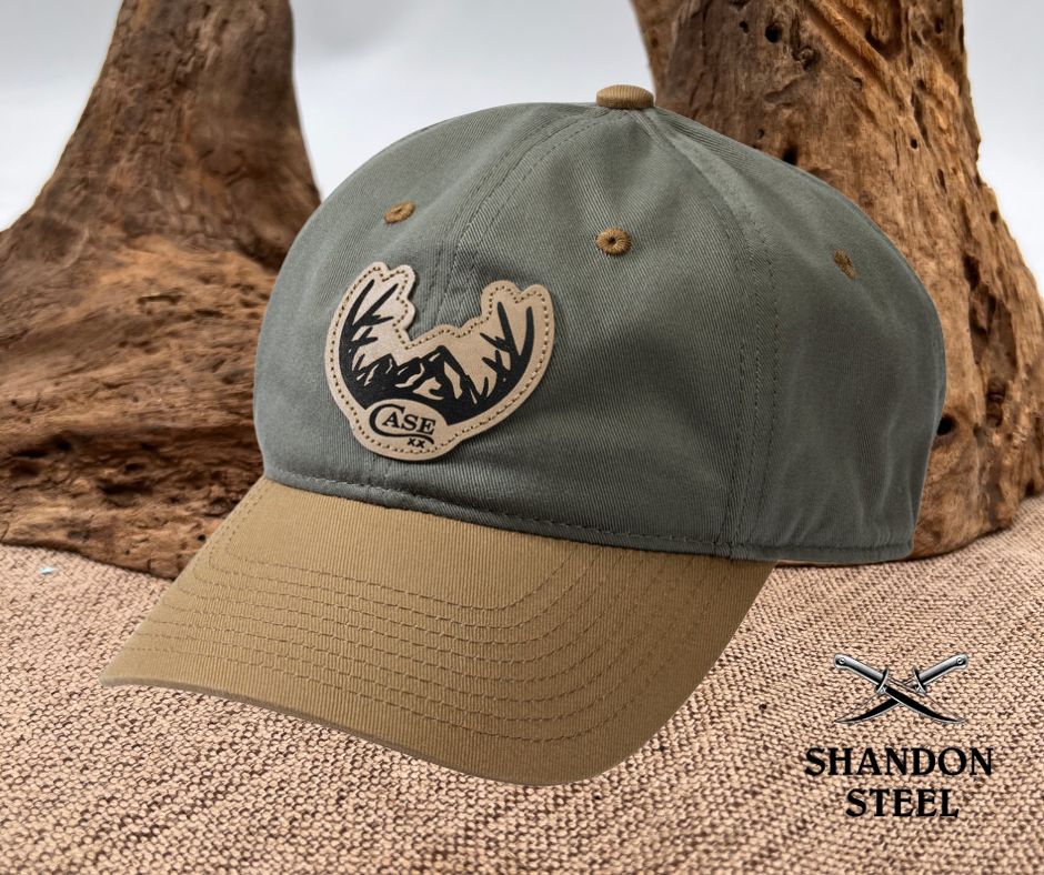 Case Hat Snapback Olive Green w/ Antler Patch 41256