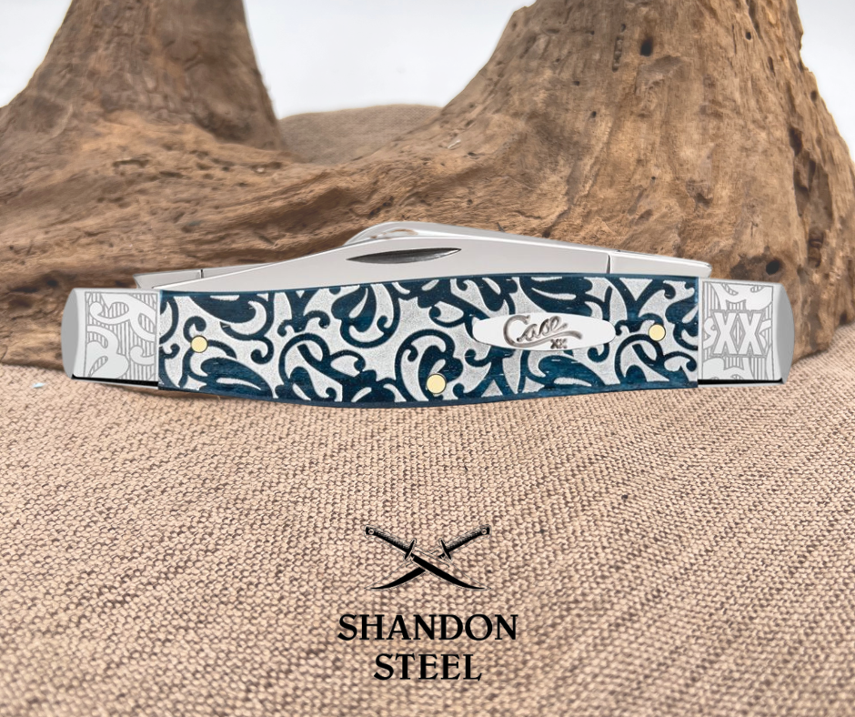 Case Larg Stockman Med Blue CA10751