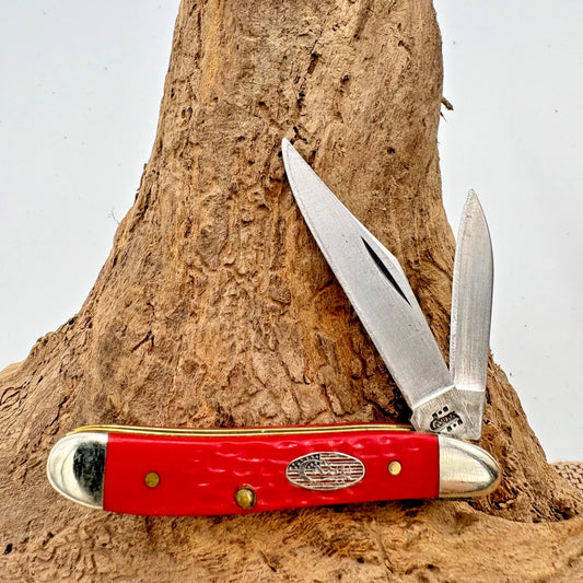 Red Bone Peanut Folding Pocket Knife USA Rare Collectible (59)