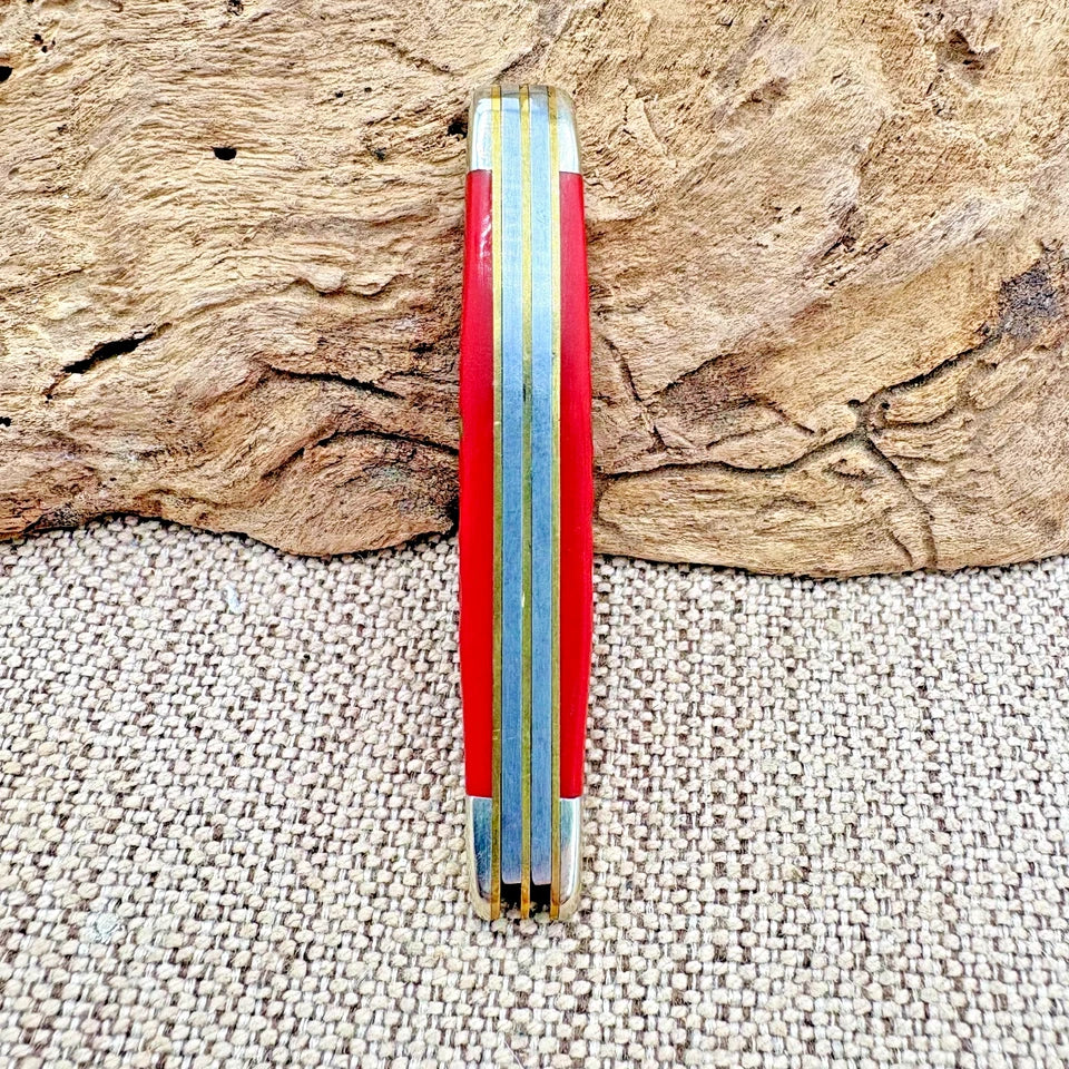 Red Bone Peanut Folding Pocket Knife USA Rare Collectible (59)