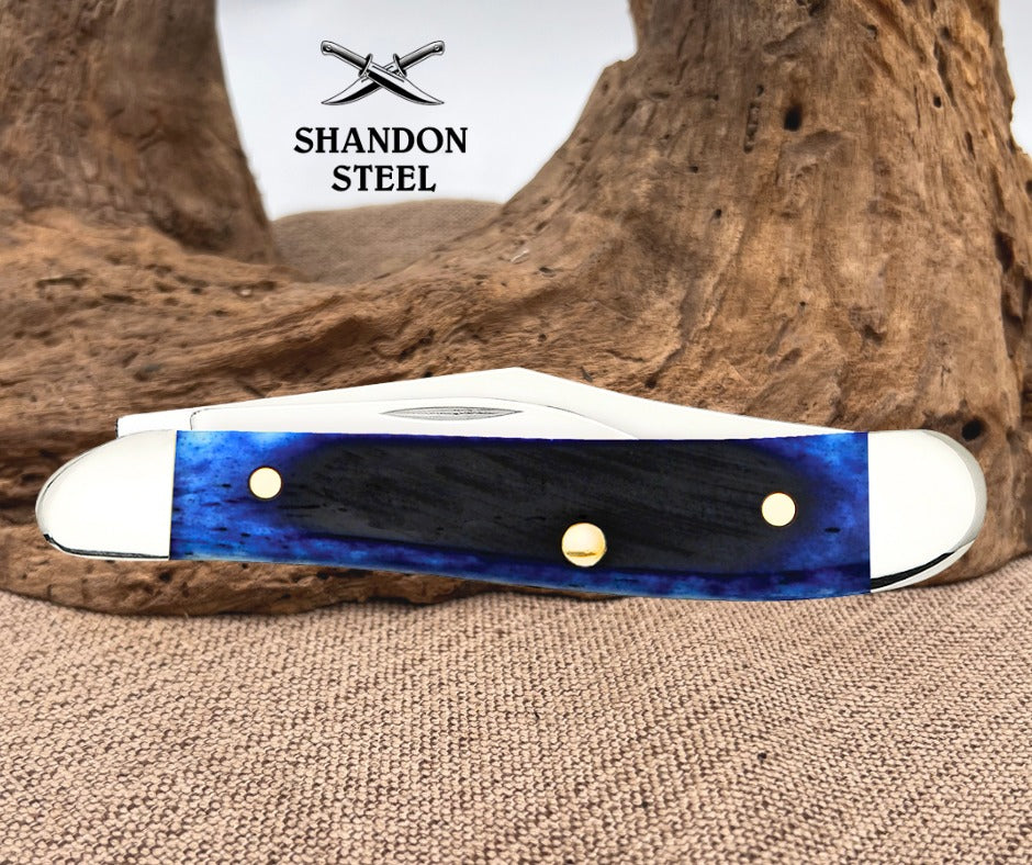 Case XX™ Ford Motor Company Blue Bone Peanut Stainless Pocket Knife 14306