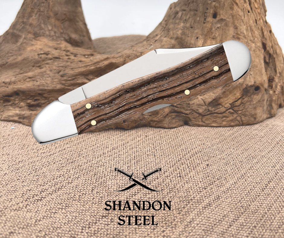 Case XX Mini Copperlock Zebra Wood