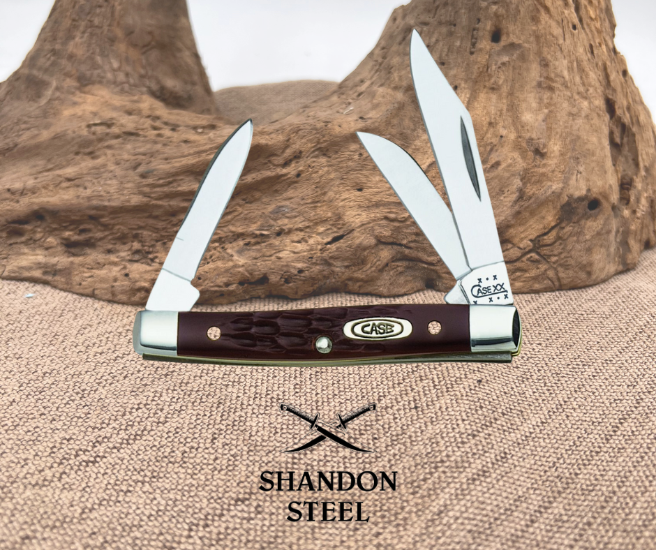 Case XX Small Stockman Brown Delrin 081