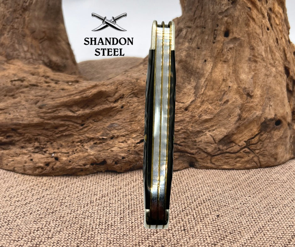 Case XX USA Pocket Knife Rough Black Jigged Synthetic Trapper Item #18221 (8)
