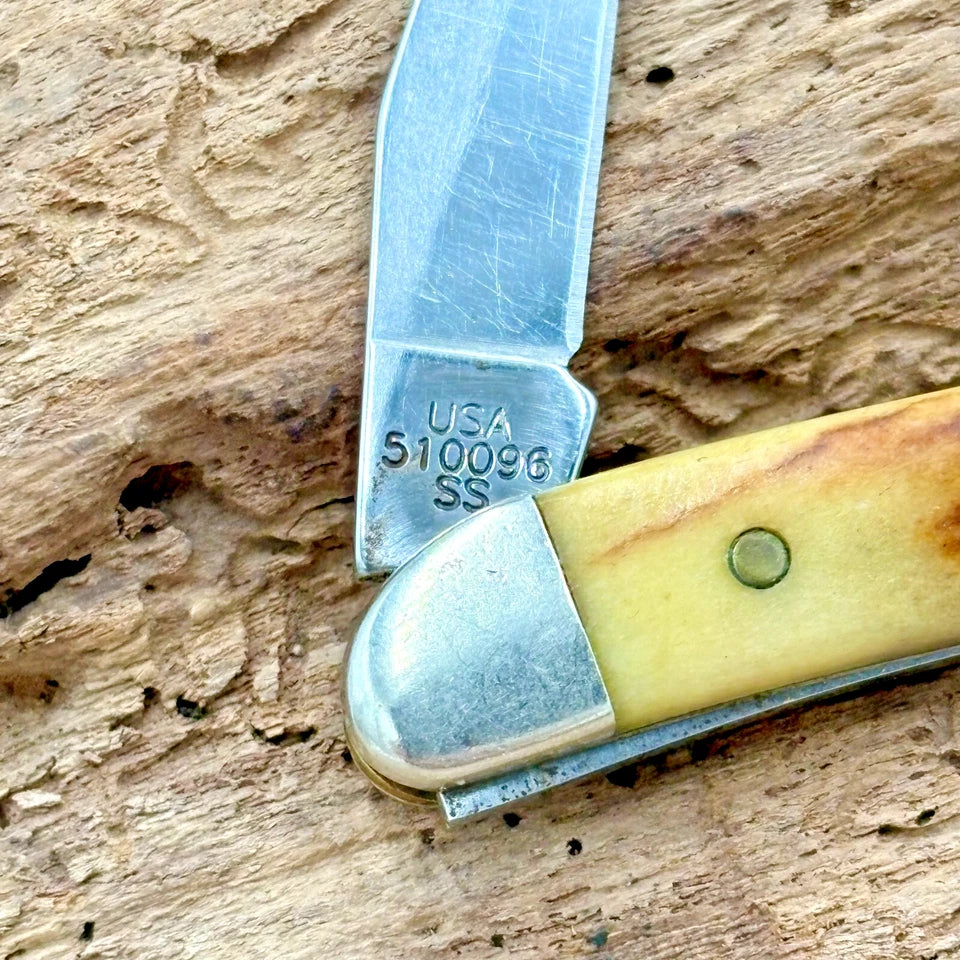 Case XX USA 510096 SS Tiny Toothpick 2009 Genuine Stag Handles Pocket Knife (24)