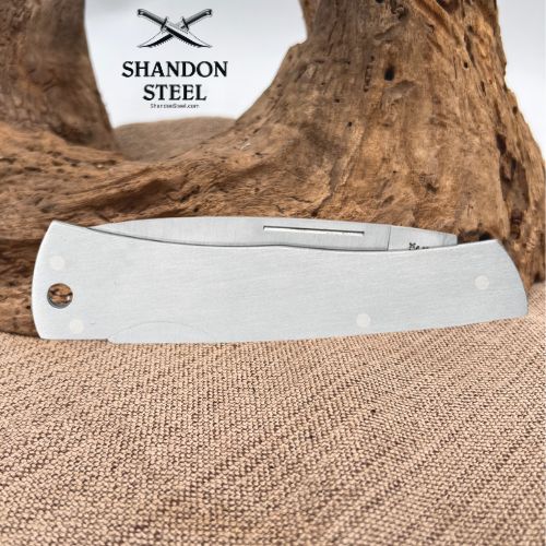 Case XX™ Brushed Stainless Steel Executive Lockback with Lanyard Hole 00004