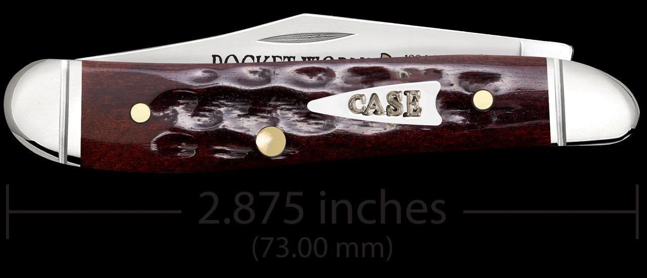 Case XX™ Peanut Pocket Worn 30th Mahogany Bone 55234 Stainless Pocket Knife