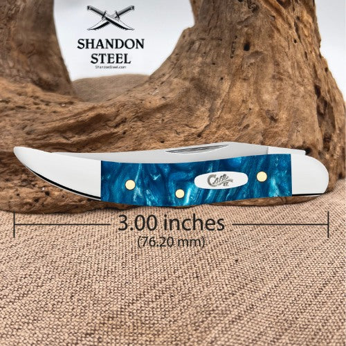 Case XX™ Toothpick Teal Swirl Kirinite 12294 Stainless Pocket Knife