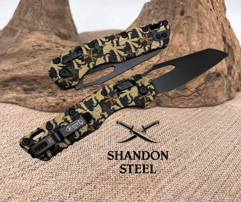 Microtech Knives MSI RAM LOK Polymer Claw Burst Camo 210T-1PMCWC-Z4