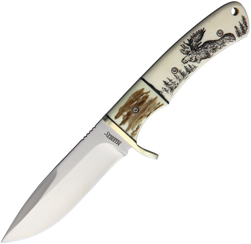Marbles Fixed Blade Scrimshaw MR440