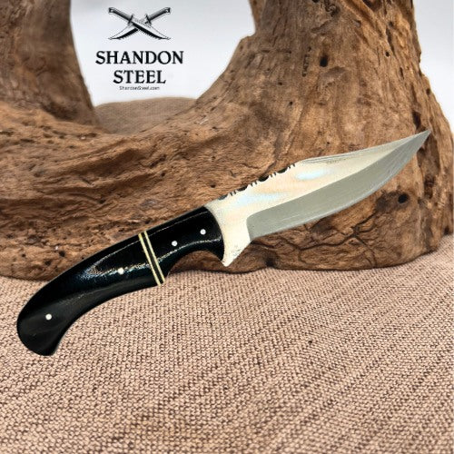 Skinner Knife 4.25in Blade Stainless Steel Sheath Full Tang Hunting Camping (13)