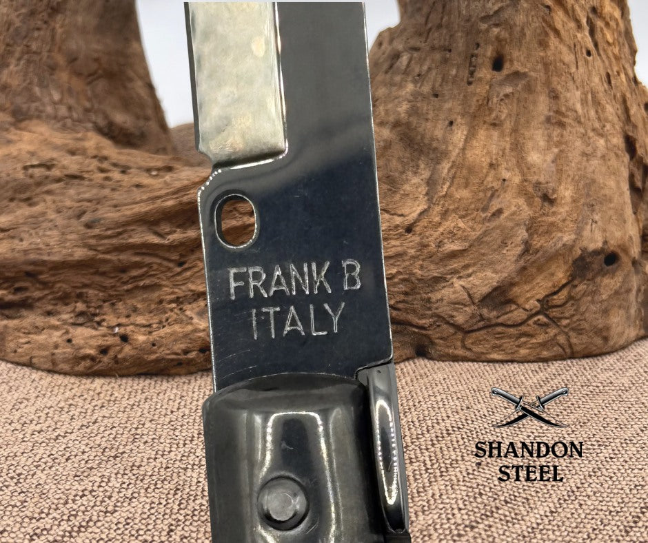Frank B Italian Stiletto 9" Bayonet Blade, Abalone