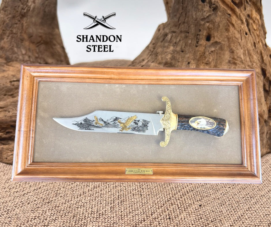 Franklin Mint The American Eagle Bowie Knife Ronald Van Ruyckevelt