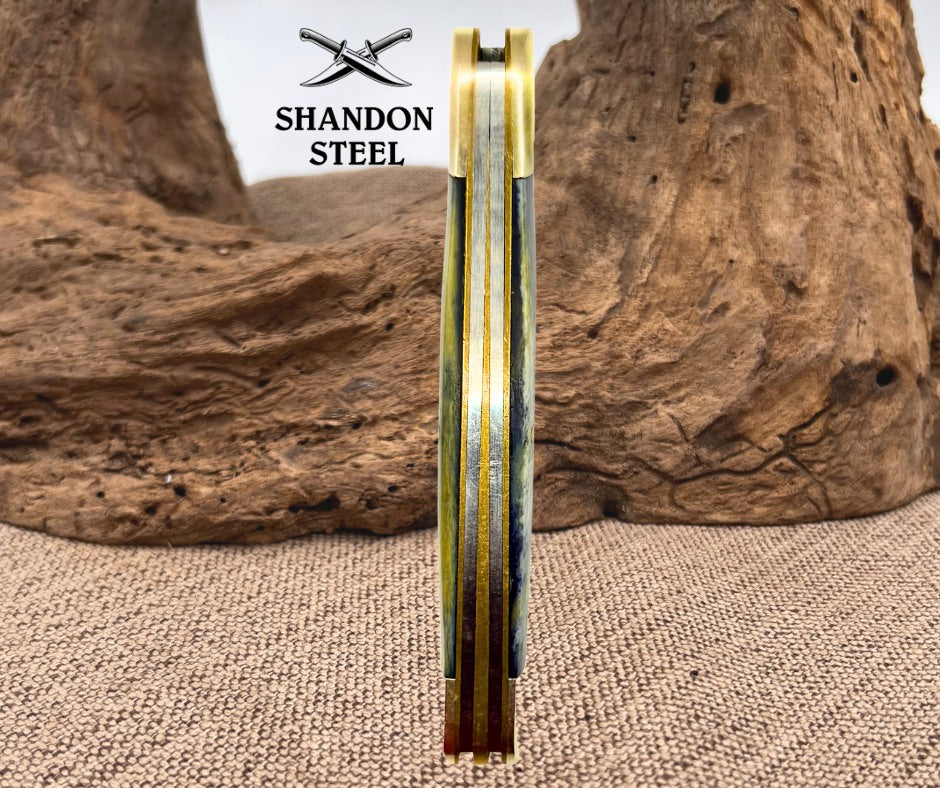 Frost Cutlery Whittler Pocket Knife Stainless Steel Blade Smooth Bone Handle 89