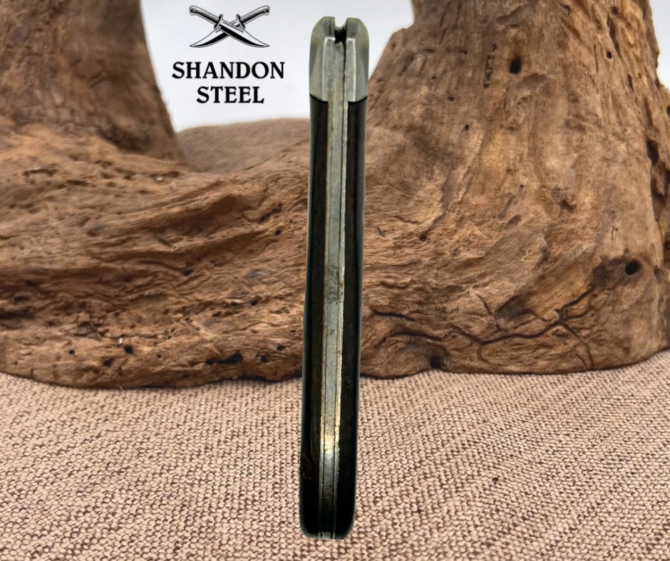 Carbon Steel USA made Wood Handle Vintage Hawkbill Pocket Knife (04)