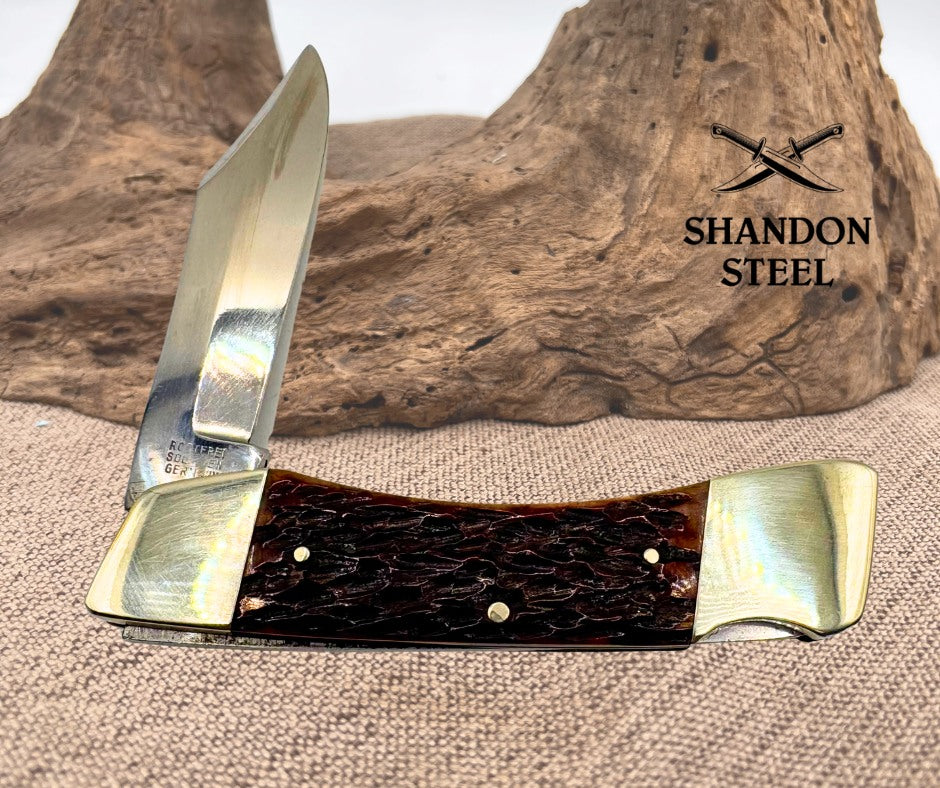 Hen & Rooster 1984 National Collectors Lock Back Folding Pocket Knife #5754 (6)