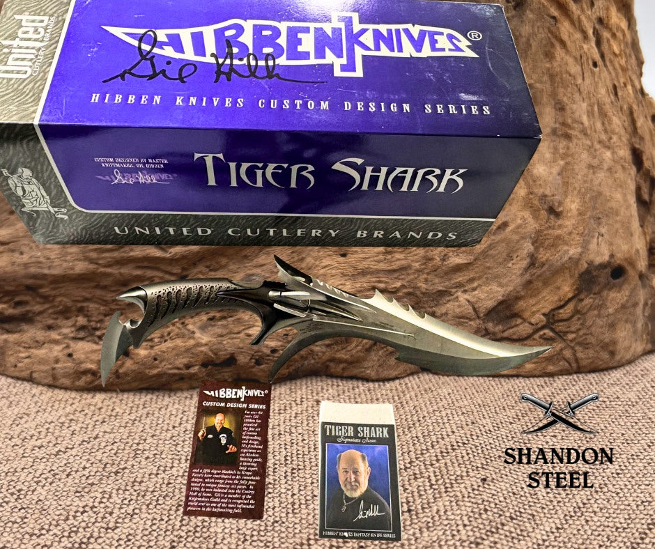 United Cutlery Hibben Knives Tiger Shark 2002 Fantasy Edition GB 2014A w/Box