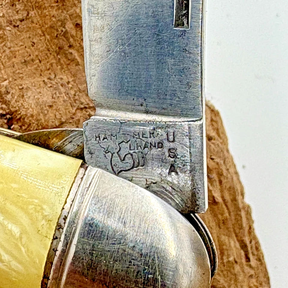 IMPERIAL HAMMER BRAND USA VINTAGE TACKLE BOX FOLDING FISHING FILLET KNIFE (76)