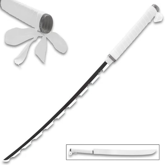 Inosuke Hashibara Nichirin Demon Slayer Sword And Scabbard - Anime, Stainless Steel Blade, Wrapped Handle - Length 38” BK5746