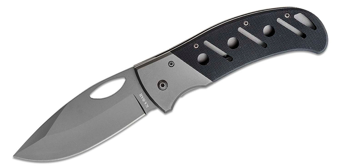 KA-BAR 3077 Gila Folding Knife 3-7/8" Plain Blade, G10 Handles, Liner Lock