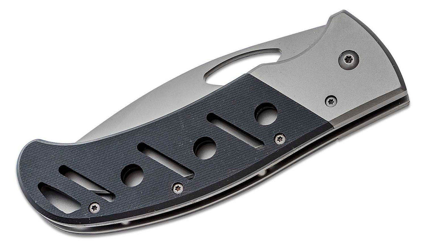 KA-BAR 3077 Gila Folding Knife 3-7/8" Plain Blade, G10 Handles, Liner Lock
