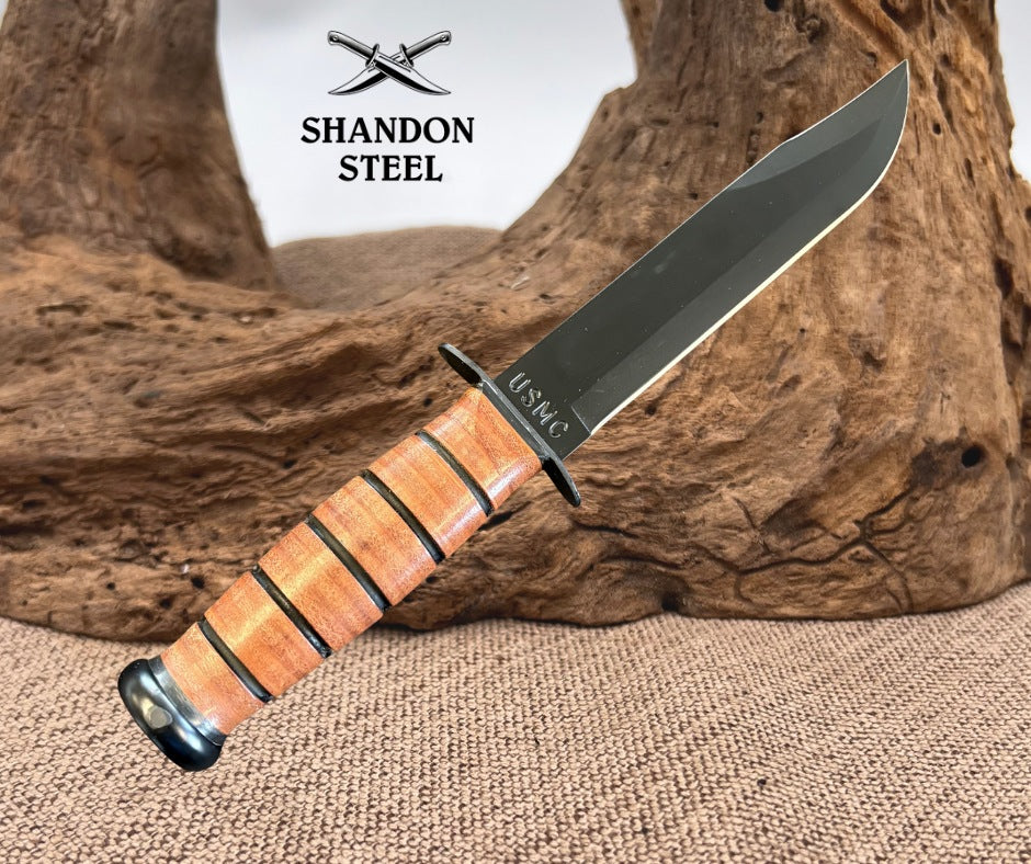 KA-BAR USA Kabar Olean NY #1217 USMC Combat Utility Knife Marines New Old Stock!