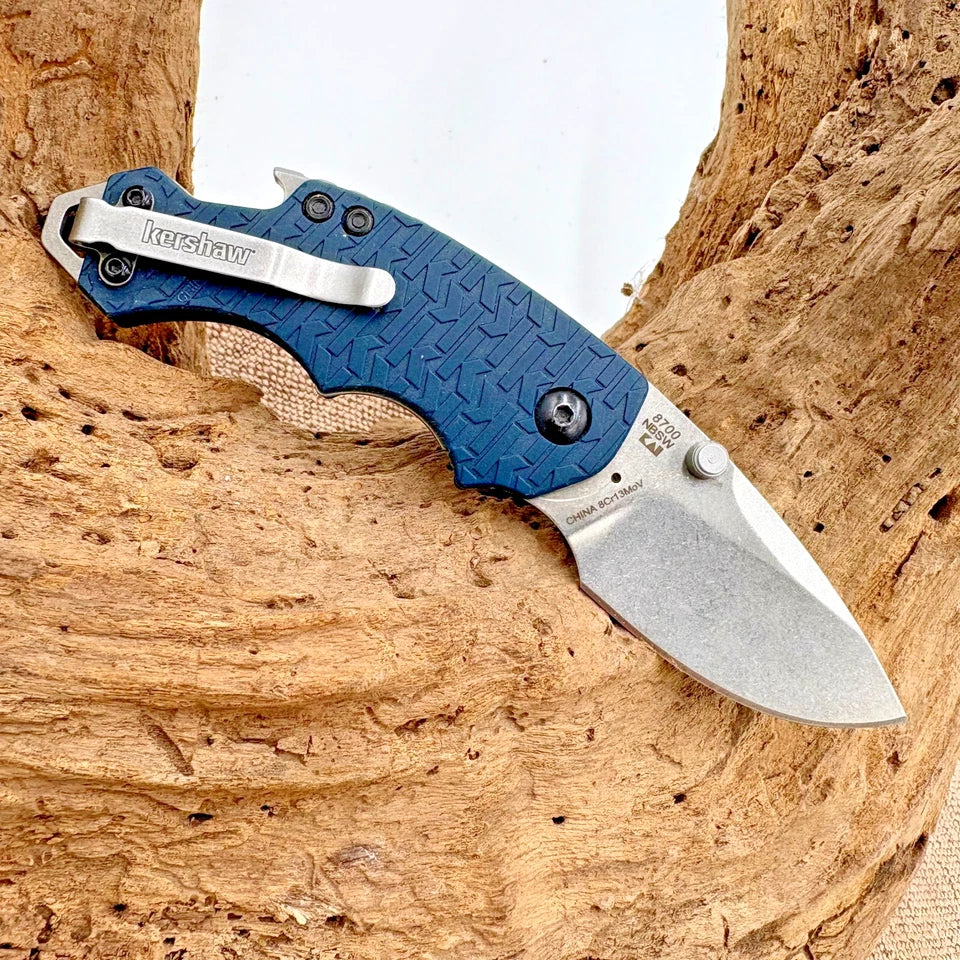 Kershaw Blue 8700NBSW Shuffle LinerLock Pocket Knife W/Bottle Opener! (29)